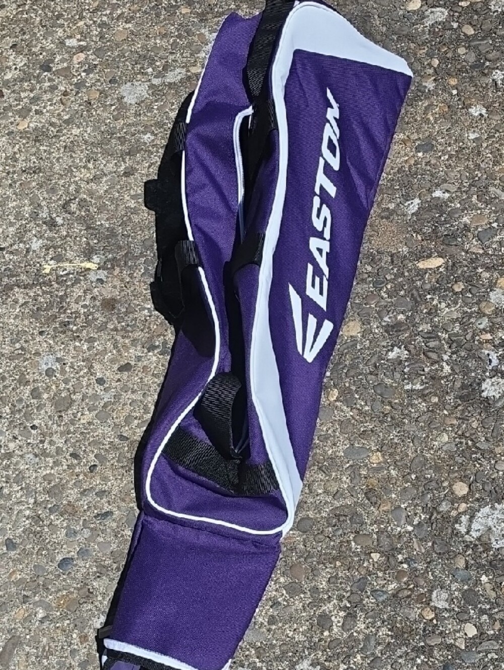 Easton Purple and White Single-Strap Bat Bag